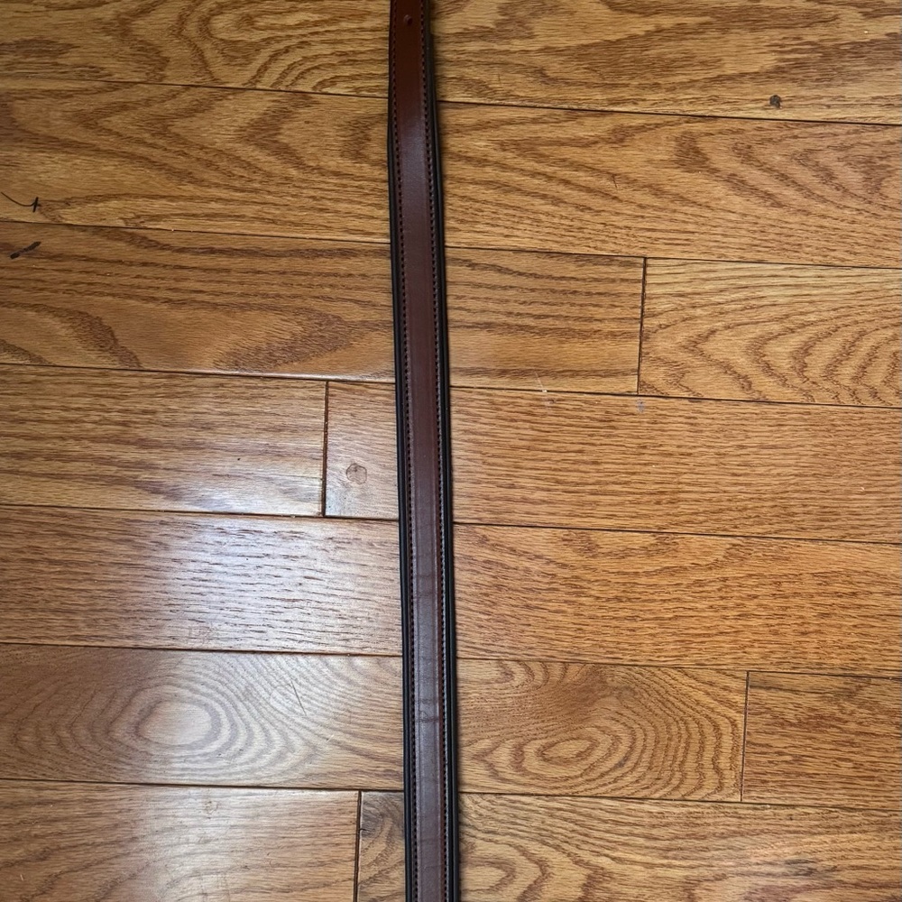 Handmade Brown/Black Leather Belt with Vintage Silver Buckle